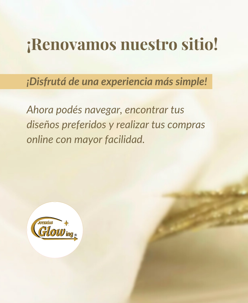 renovamos el sitio - Joyerías Glow ing